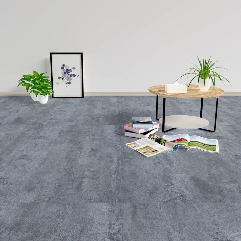 

Lamas para suelo autoadhesivas PVC mármol gris 5,11 m²