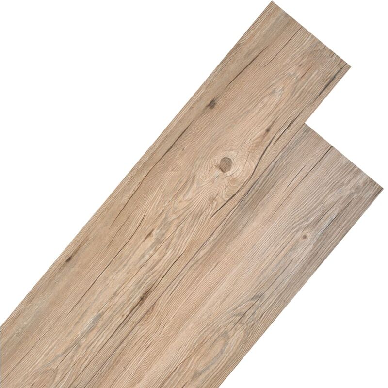 

Lamas para suelo de PVC 5,26 m² 2 mm roble marrón - Marrón