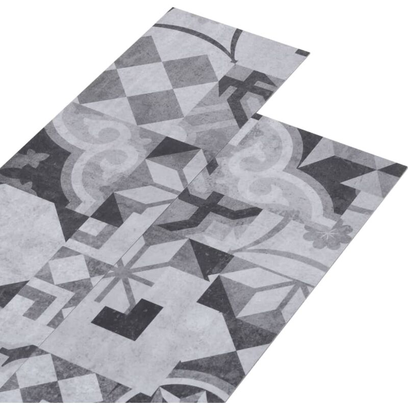 

Lamas para suelo de PVC autoadhesivas estampado gris 4,46m² 3mm - Gris - Vidaxl