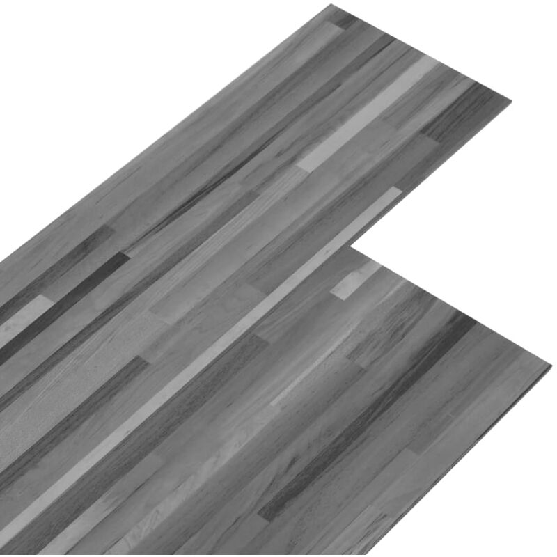 

Lamas para suelo de PVC autoadhesivas gris a rayas 5,02 m² 2 mm - Gris - Vidaxl