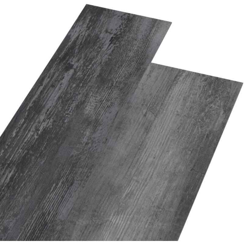 

vidaXL Lamas para suelo de PVC autoadhesivas gris brillante 4,46m² 3mm - Gris