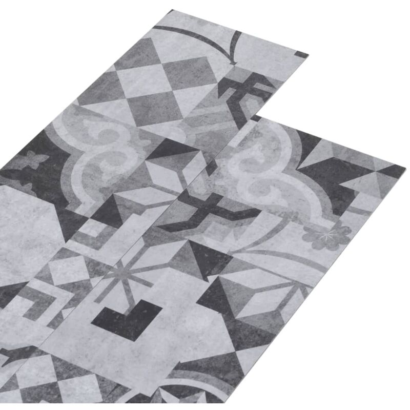

Lamas para Suelo de PVC Estampado Gris 5,26 m² 2 mm - Gris - Vidaxl