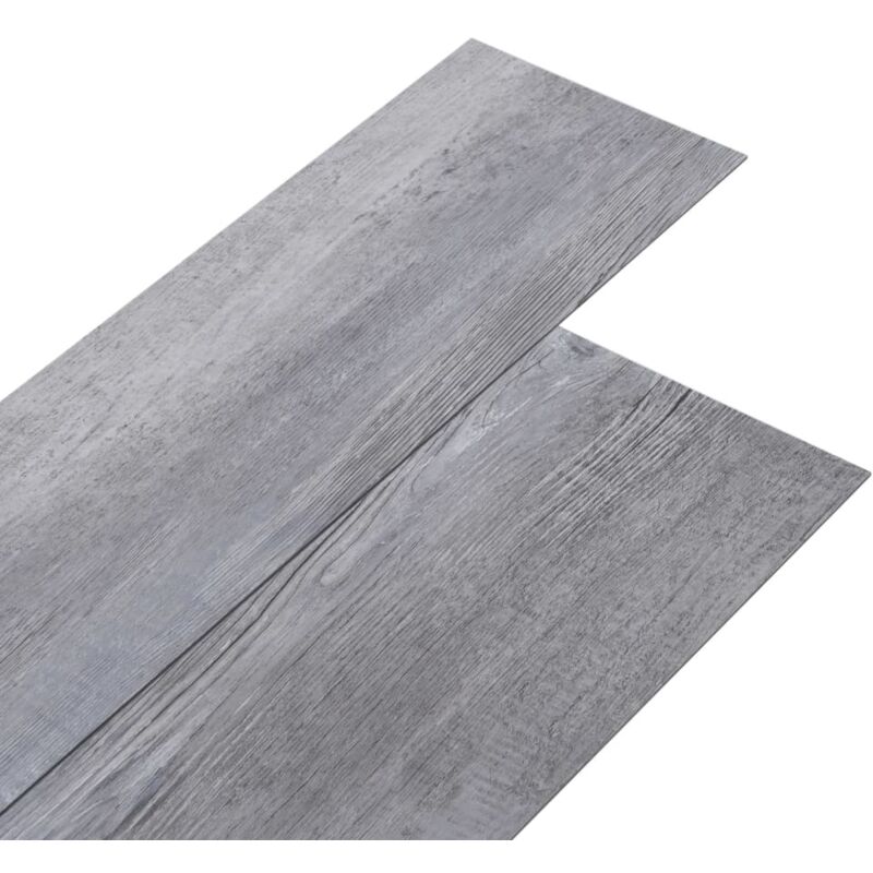 

Lamas para Suelo de PVC Gris Madera Mate 5,26 m² 2 mm - Gris - Vidaxl