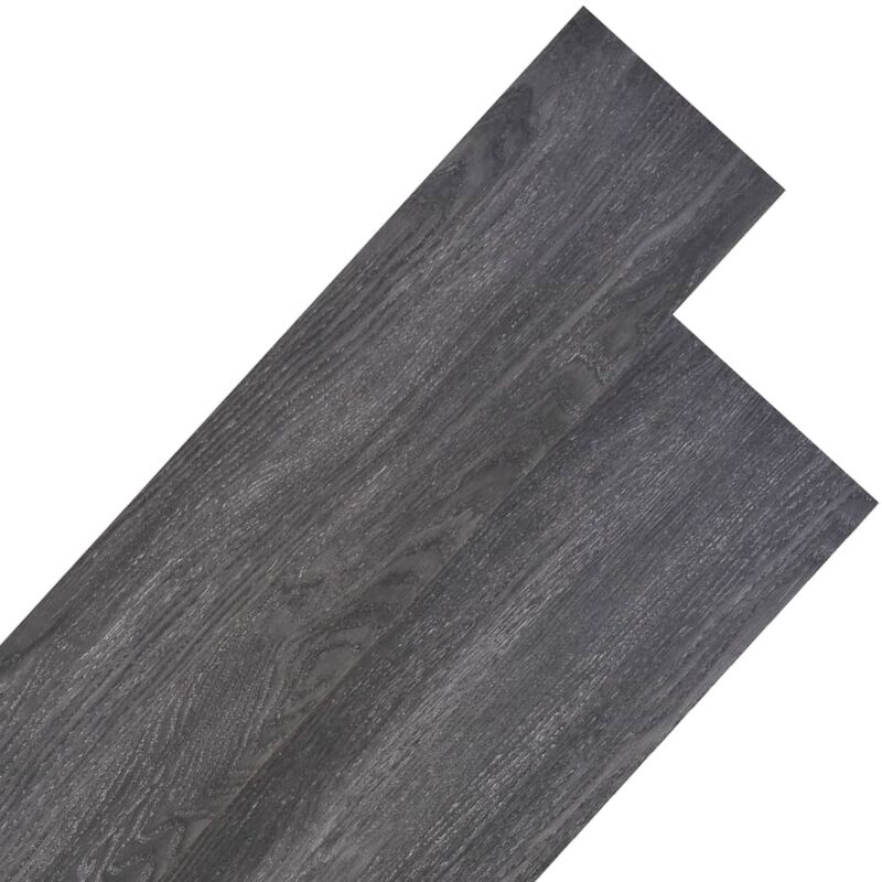 

Lamas para suelo de PVC negro 4,46 m² 3 mm