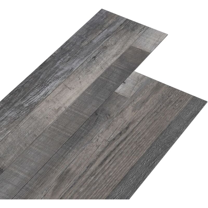 Lamas para suelo pvc autoadhesivas madera industrial 4,46m² 3mm Vidaxl Gris