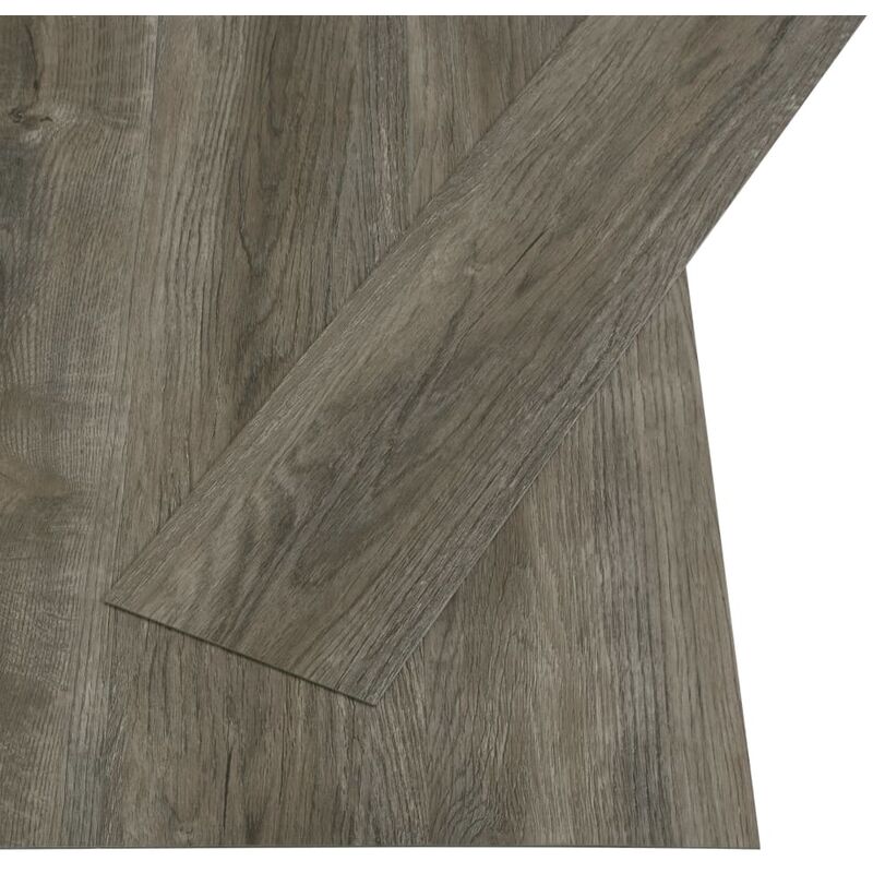 

vidaXL Lamas para suelo PVC autoadhesivas 4,46 m² 3 mm gris y marrón - Gris