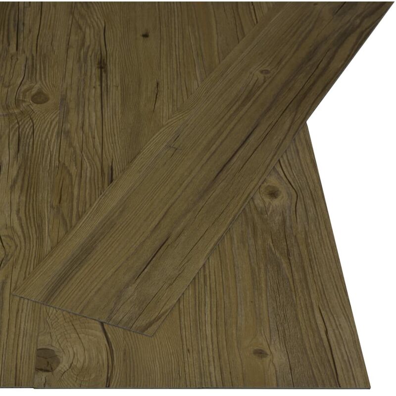 

vidaXL Lamas para suelo PVC autoadhesivas 4,46 m² 3 mm marrón - Marrón
