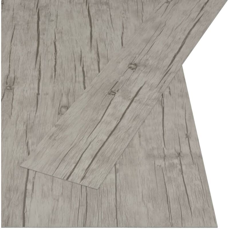 

Lamas para suelo PVC autoadhesivas 4,46m² 3 mm roble lavado - Gris - Vidaxl