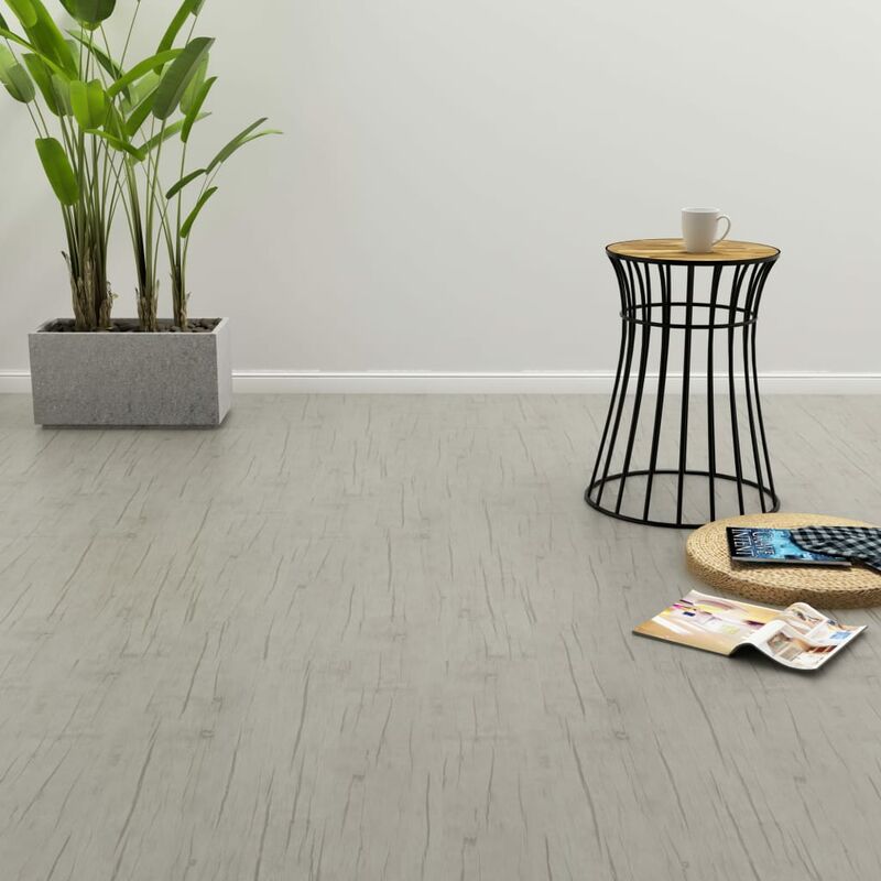 

Lamas para suelo PVC autoadhesivas 4,46m² 3 mm roble lavado