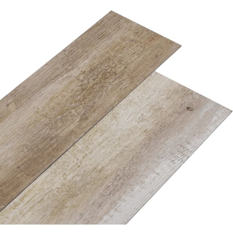 

Lamas para suelo PVC autoadhesivas madera deslavada 5,02m² 2mm - Marrón - Vidaxl