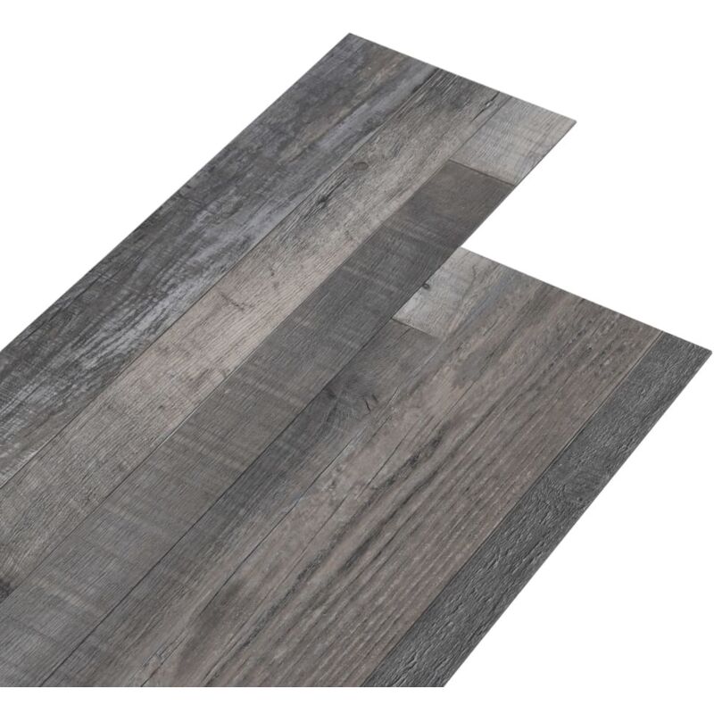 

vidaXL Lamas para suelo PVC autoadhesivas madera industrial 4,46m² 3mm - Marrón