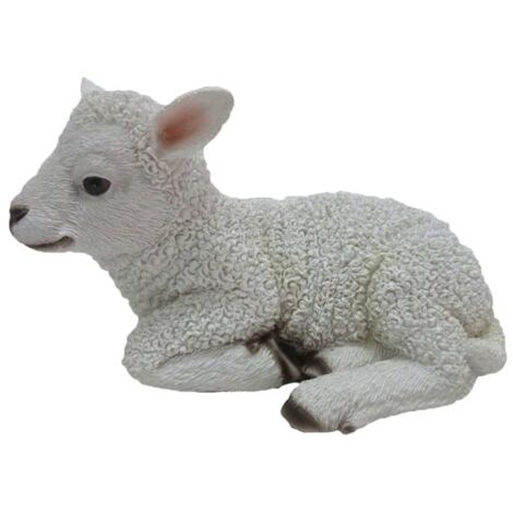 Lamb Laying 17.6x10.8x10.5cm Esschert Design