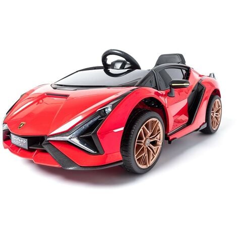 Lamborghini Sian 12v - Coche eléctrico infantil para niños batería 12v con mando control remoto