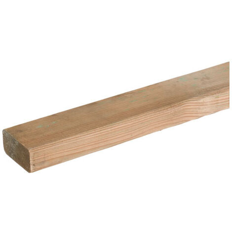 Lambourde pour terrasse bois résineux Pin, naturel, L.2.4 m x l.7 cm x Ep.33 mm
