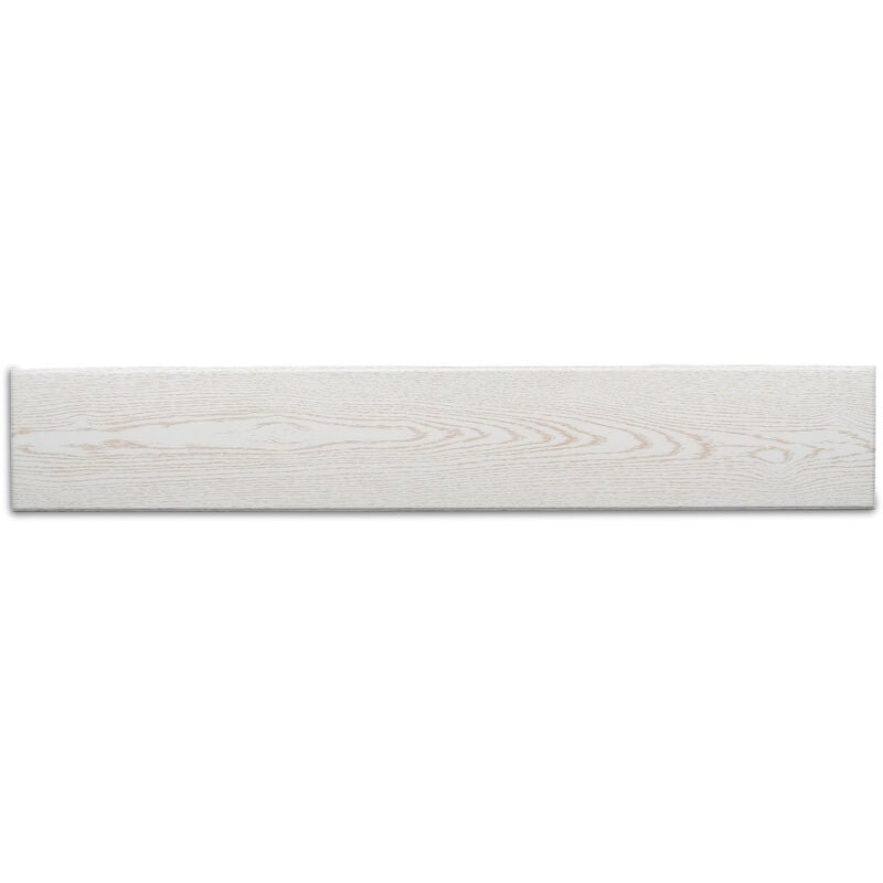 Lambris polystyrène - effet bois-couleur frêne blanc - 100 x 16,5 cm - 5 sach. (=10 m2) - Frêne blanc - Decosa