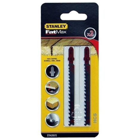Lame 100x4-5.2 mm, per seghetto alternativo, per legno, 2 pezzi