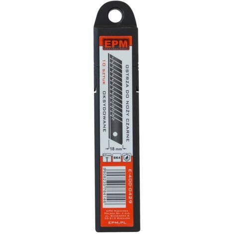 LAME 18MM 10 PEZZI NERE - E-400-0429