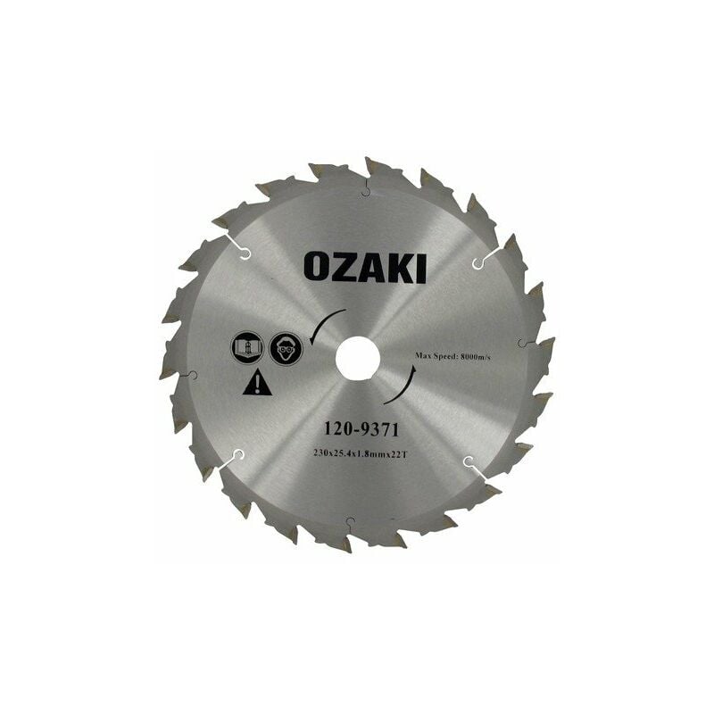 Lame 22 dents 230mm OZAKI pour débroussailleuse