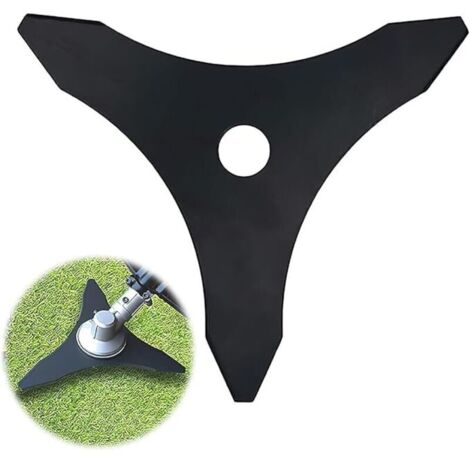 Lame 3 dents, lame de débroussailleuse, lame de débroussailleuse universelle, lame de débroussailleuse à disque, tête de débroussailleuse, accessoires de tondeuse à gazon, 25,4x255mm