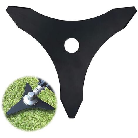 Lame 3 dents, lame de débroussailleuse, lame de débroussailleuse universelle, lame de débroussailleuse à disque, tête de débroussailleuse, accessoires de tondeuse à gazon, 25,4x255mm