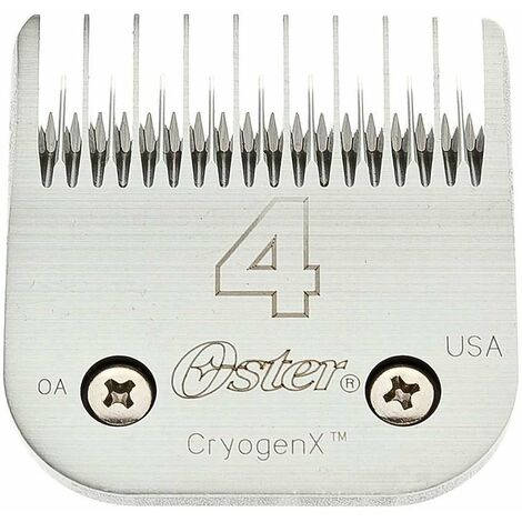 Lame 4 pour tondeuse Oster, coupe 9,5 mm pour chiens et chats