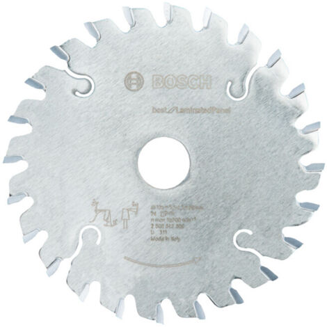 Lame à inciser conique Bosch Meilleure pour panneau stratifié 125 x 20 x 2,2 mm 24