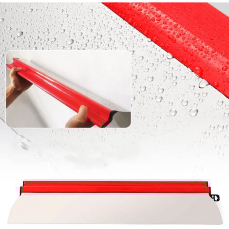 Lame à lisser, 40 cm couteau a enduire,Grattoir à Cloisons Sèches Professionnel, Outil Spatule de Revêtement en Acier Inoxydable avec pour Le Lissage et La Finition du Revêtement de Béton