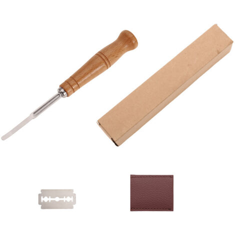 Lame à Pain Professionnelle pour Entaillage de Pâte, Couteau à Grigner avec 10 Lames de Rechange et Étui en Cuir Véritable