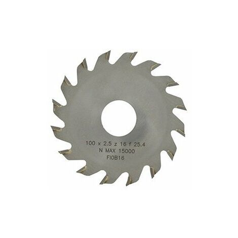 Lame à Pointes Carbures 16 Dents ø Extérieur 100mm Et Alésage 25,4mm Pour Système De Coupe Avec Tête Universelle 1603095.