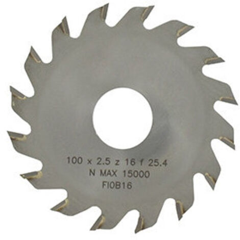 Lame à Pointes Carbures 16 Dents ø Extérieur 100mm Et Alésage 25,4mm Pour Système De Coupe Avec Tête Universelle 1603095.