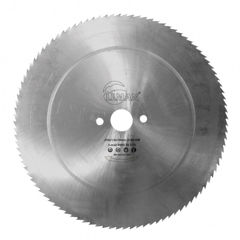 Leman - Lame de scie circulaire acier Classic ø 250 Alésage 30 Ep. 2,6/1,6mm Nbrnts 80