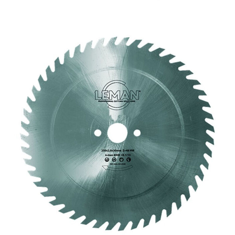 Leman - Lame circulaire acier 500mm 56 dents crochet scie à buches
