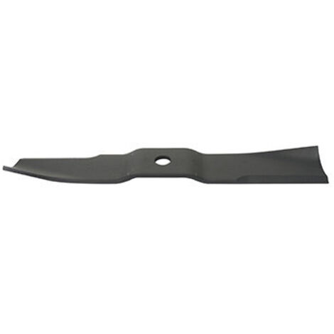 Lame adaptable pour tondeuse ISEKI modèles: SG153, SG173, SF200, SF230 - L: 428mm, alésage central: 20,4mm. Remplace origine: 85