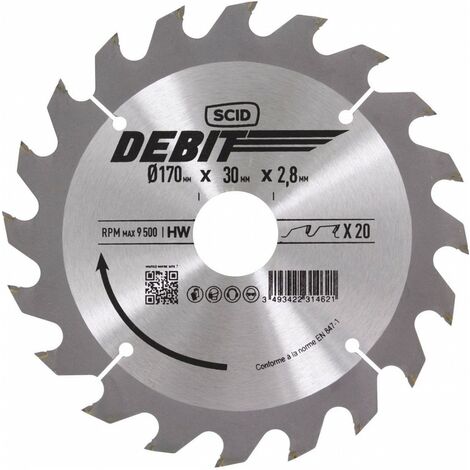 Lame Au Carbure Pour Scie Circulaire ø 170  Mm 20 30 2,8