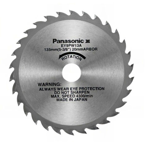 Lame bois D. 135 x 20 mm x Z 24 dents pour scie circulaire EY45A2L - EY9PW13A - Alsafix