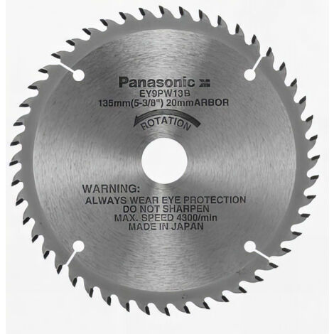 Lame bois D. 135 x 20 mm x Z 48 dents pour scie circulaire EY45A2L - EY9PW13B - Alsafix