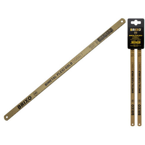 Lame Brixo HSS bimétal Flexy Cobalt 300 mm – Pack de 2 pièces pour couper des aciers durs