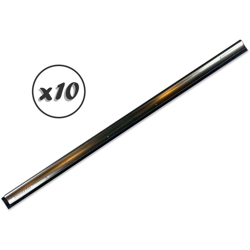 Kibros - Lame caoutchouc de rechange pour raclette vitre Moerman - Quantité x10 - Longueur 45 cm