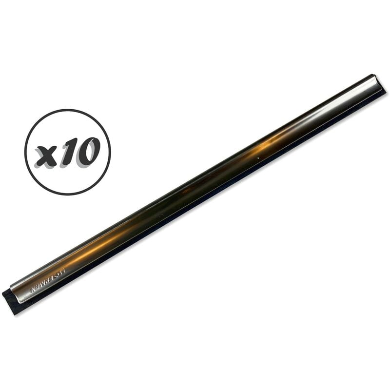 Kibros - Lame caoutchouc de rechange pour raclette vitre Moerman - Quantité x10 - Longueur 35 cm