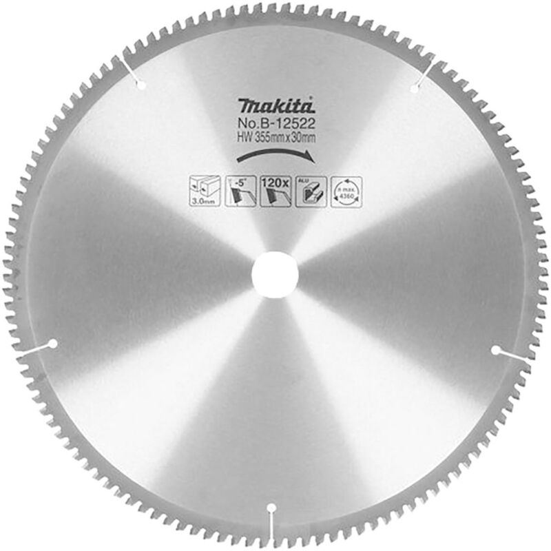 Makita - Lame carbure B-12522 355mm pour aluminium