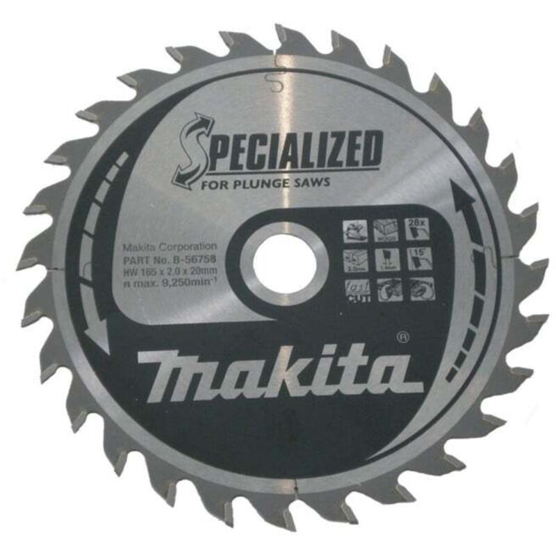 Makita SPECIALIZED Lame 165x20x28Z B 56758