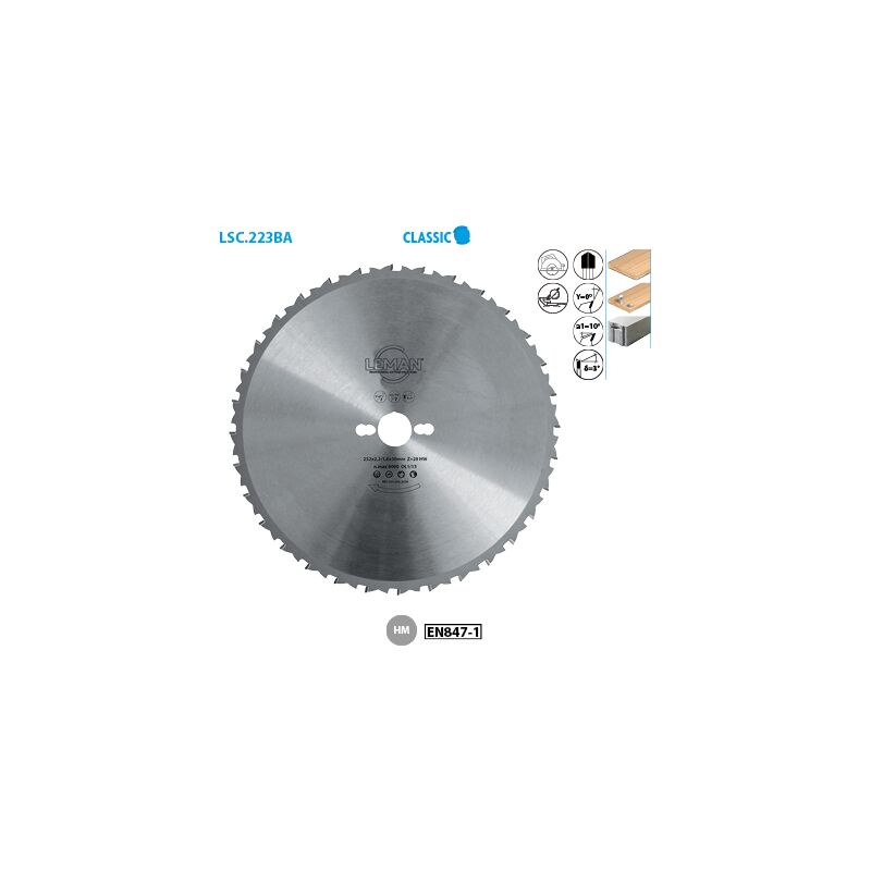 Leman - Lame de scie circulaire de chantier multi matériaux Classic ø 160 Alésage 20 Ep. 1,8/1,35 Nbrnts 18