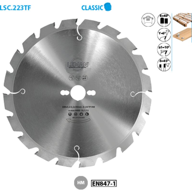 Leman - Lame Carbure de Chantier 400x30x28z Tp