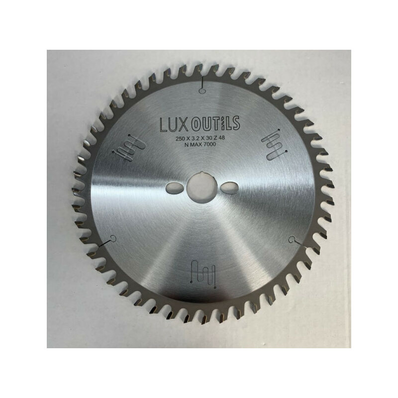 Luxoutils - Lame carbure industrielle 250mm Z=48 gouge panneaux mélaminés