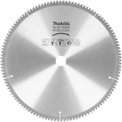 Lame carbure MAKITA B-12522 355mm pour aluminium