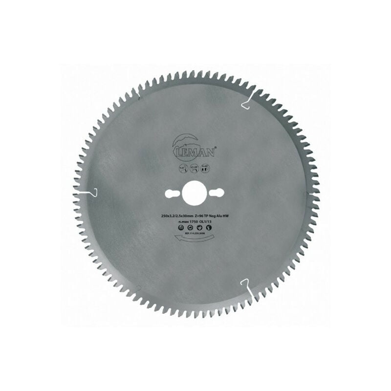 Leman - Lame Carbure 250x32x80z Neg. Tp / Metaux Non-Ferreux