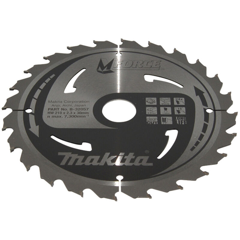 Lame de scie circulaire Makita FORCE 210 x 30 x 2 3 mm 24 dents B 32057 pour le bois