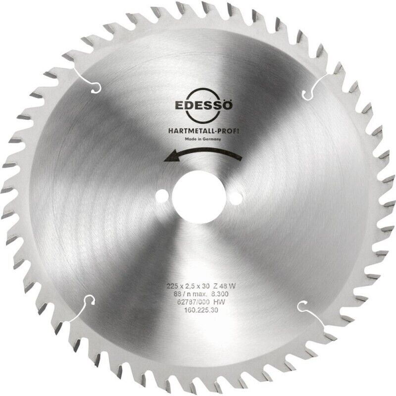 Edessö - Lame carbure Profi 225x2,5x30mm Dent 48 w