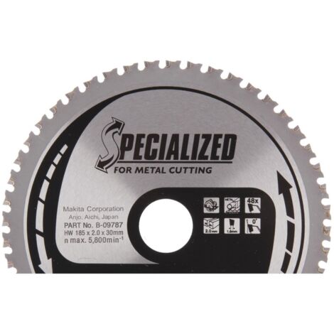 LAME CARBURE TOLE MINCE PO 185X30MM 48D MAKITA B-09787