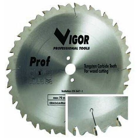 Lama Circolare Vigor Legno 36 Denti Widia F30 Mm.450